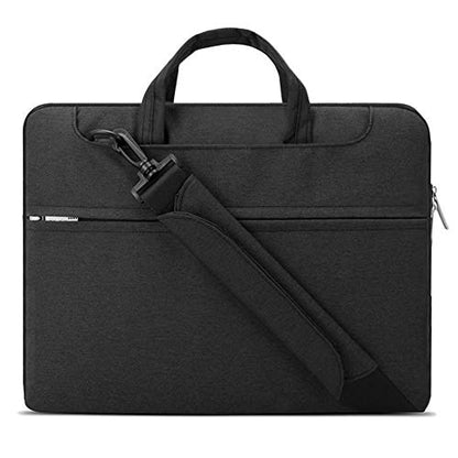 Lacdo 16 inch Laptop Bag for 16 inch New MacBook Pro M5 Pro/Max A3428 A3429 (2026), M4/M3/M2/M1 Pro/Max A3403 A3186 A2991 A2780 A2485 A2141 2024-2019, 15 inch Surface Laptop 7th Computer Bag, Black - color: Black, size: New MacBook Pro 16 Inch