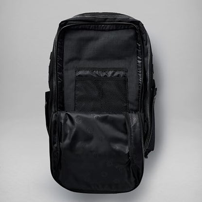 WOLFpak 45L Athletic Gym Backpack - Durable 1000D Waterproof Oxford Material with MOLLE Webbing, Laptop Pocket - color: Deathwing