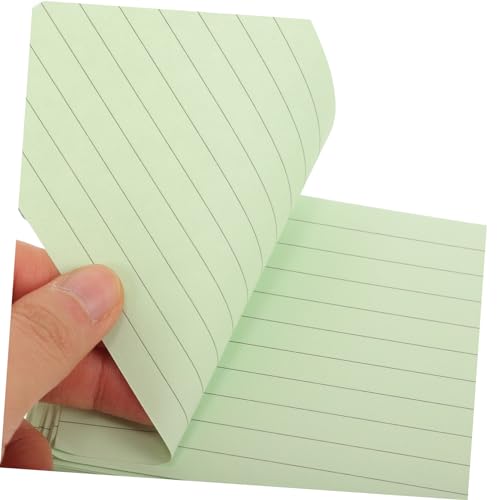 Homoyoyo 1Set Portable Lined Index Cards with Binder Rings Blank Flash Cards for Study Colors Pre Hole Punched Notecards for Home Office and Travel