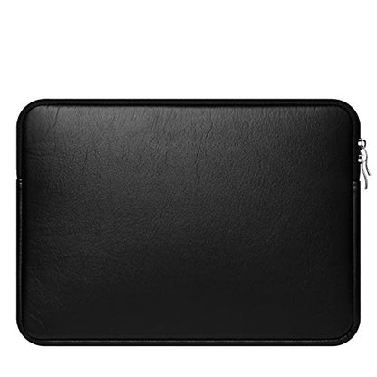 CCPK 15.6" Laptop Sleeve Compatible for 16" MacBook Pro 16 Inch 15" Mac Hp Acer Aspire 5 Samsung Lenovo Surface Book Envy x360 15 In Computer Cover 16in PC Carrying Case 15.6 Inch Bag PU Leather Black - size: 15.6-16 inch / Old 15.4" MacBook