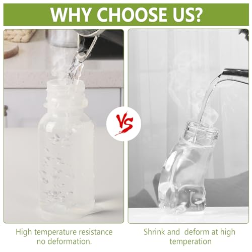 zmybcpack 24 Pack 100ml Plastic Juice Bottles With Caps Dishwasher Safe | Plastic Shot Bottles Heat-Resistant, Reusable Bulk Beverage Containers with Lids for Juice - size: 3.3oz 24pack