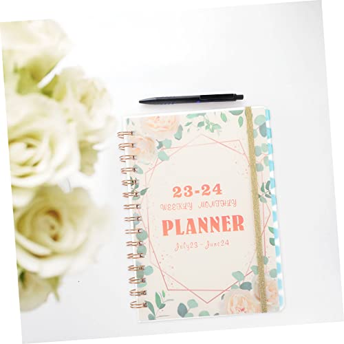 Portable Academic Planner Organizer Daily Agenda Notebook for Scheduling Note Taking Work Planning Weekly Calendar Memo Sections Stickers