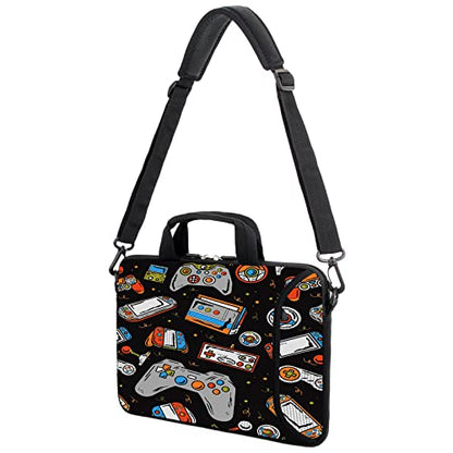 13.3" Laptop Bag Adjustable Shoulder Strap with Handle Accessory Pocket fits 11.6" 12" 12.1" 13" 13.3" Laptops (Games) - color: Games