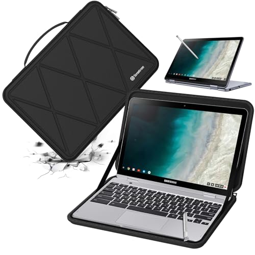 Smatree Hard EVA Protective Sleeve Case Compatible for 12.2 inch Samsung Chromebook Plus, 12.2 inch Samsung Chromebook Plus Notebook Sleeve Bag(Not for 15 inch) (X8019) - color: X Series-Black, size: For 12.2 inch Samsung Chromebook Plus(X8019)