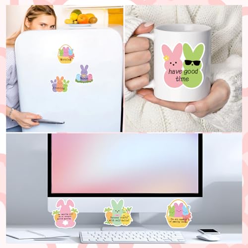 Easter Bunny Sticky Notes Gifts, 9 Pack Cute Easter Bunny Shaped Notepads, Rabbit Eggs Spring Holiday Office Study Supplies Favors Gift for Coworkers Women (270 Sheets) - style: Easter