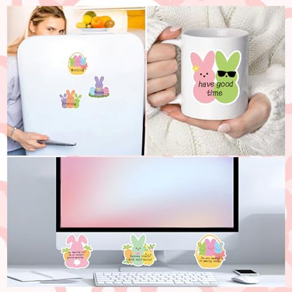 Easter Bunny Sticky Notes Gifts, 9 Pack Cute Easter Bunny Shaped Notepads, Rabbit Eggs Spring Holiday Office Study Supplies Favors Gift for Coworkers Women (270 Sheets) - style: Easter