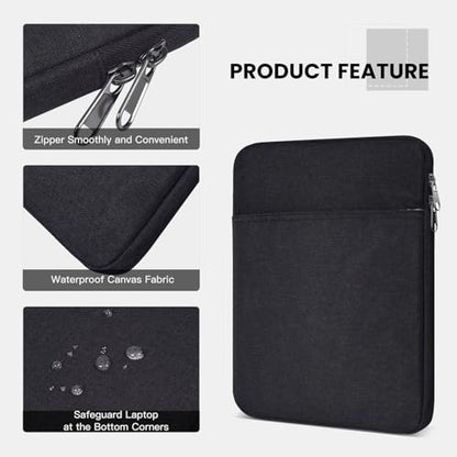 Tablet Sleeve for 2026 iPad A16, 11 inch iPad Air M4 M3 M2, Pro M5, Amazon Fire Max 11 Tablet/Kindle Fire HD 10/10 Plus, Galaxy Tab A9+ Plus Bag, Black - color: Black, size: 9-11 Inch