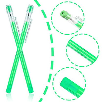Kolewo4ever 36pcs HB Pencils Kawaii Cute Multipoint Pencil Push Translucent Non Sharpening Stackable Pencils Pop Up Plastic Pencil for Classroom Rewards Carnival Prizes (Normal)