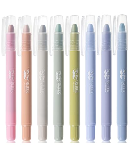 Mr. Pen- No Bleed Gel Highlighters, Assorted Colors, 8 Pack | Bible Highlighters and Pens No Bleed, Bible Markers for Study, Journaling, School Supplies and Accessories - color: Morandi & Vintage Colors, size: 8 Pack