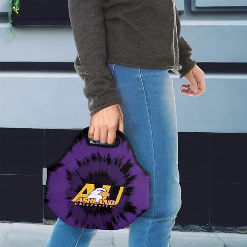 Campus Lab Ashland University Tie-Dye Soft Neoprene Lunch Bag, Lightweight - color: Ashland University Eagles