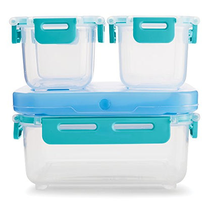 Rubbermaid LunchBlox Leak-Proof Snack Pack Lunch Containers, Blue - style: Snack Pack