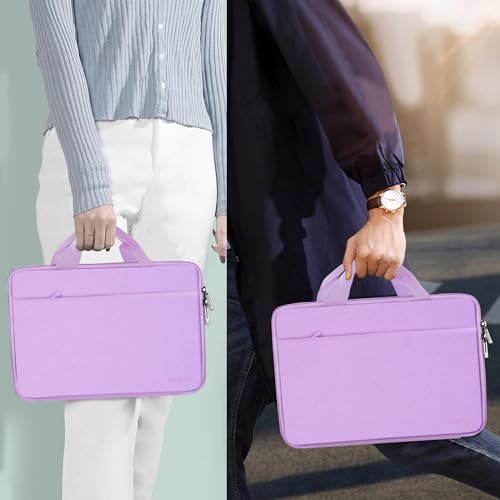 Hseok Laptop Case 13.3-14 Inch Sleeve,TSA Shockproof Computer Handbag,Compatible with MacBook Neo/Pro 14 M5/M4/M3/M2/M1,All Models 13.3" MacBook Air/Pro,XPS 13/14,Most 13-14 Notebooks,Purple - color: Purple
