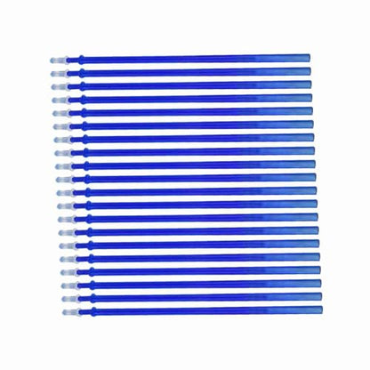 BRRNOO Erasable Pens, Pen Refills with Fine Point 0.5mm Replacement Gel Pen Refills Blue Ink Erasable Gel Ink Pens for Office School Writing (20pcs) - color: Blue, size: 20pcs