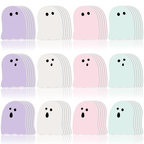 Zhanmai 1200 Pcs Halloween Ghost Sticky Notes Self-Adhesive Halloween Cute Note Pads Removable Ghost Memo Notes for School Office Home Students Teachers Present - style: Halloween