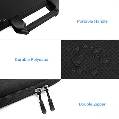 MOSISO Laptop Case 14 inch, Laptop Sleeve Bag Compatible with HP Lenovo Dell ASUS Acer, HP Stream, Dell Latitude, Lenovo IdeaPad, Neoprene Carrying Computer Bag with Handle&Detachable Small Case,Black - color: Black, size: 14 inch