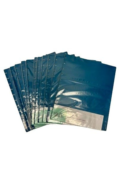 Talia Discbound Notebook - Cover Set (Deep Lake Blue 12pk (no discs), Letter Size) - color: Deep Lake Blue 12pk (no discs), size: Letter Set