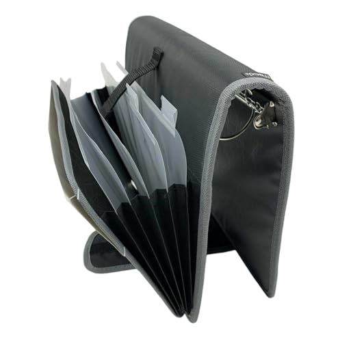 Mead Five Star Binder - Zipper 2 Inch 3-Ring Binder, Expansion Panel and Expanding File, 580 Sheet Capacity Assorted Colors