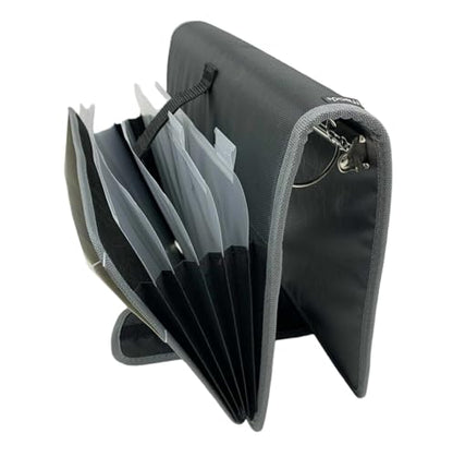 Mead Five Star Binder - Zipper 2 Inch 3-Ring Binder, Expansion Panel and Expanding File, 580 Sheet Capacity Assorted Colors