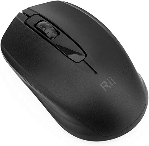 Rii 10-Pack Wireless Mouse,2.4G Portable Computer Mice for PC, Laptop, Windows,Office Included Wireless USB dongle (Black) - color: 10pack(Black)
