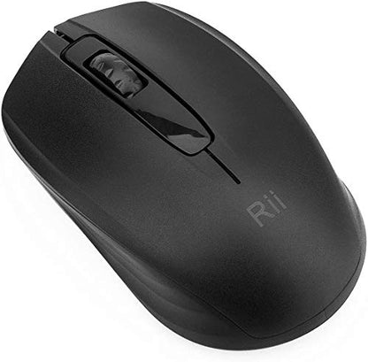 Rii 10-Pack Wireless Mouse,2.4G Portable Computer Mice for PC, Laptop, Windows,Office Included Wireless USB dongle (Black) - color: 10pack(Black)