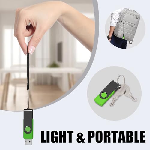EASTBULL USB Flash Drive Bulk 16GB 20 Pack with Lanyards USB 2.0 Thumb Drive Bulk Memory Stick USB Mass Storage - size: 16GB-2.0