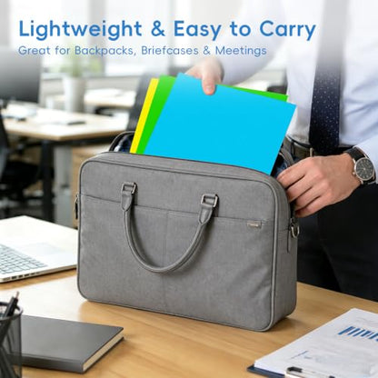 40 Pack Plastic Folders with Pockets, Letter Size, 10 Colors | 2 pockets with card slots; each pocket holds 50+ sheets. Water-resistant, tear-resistant folders for school, office, home