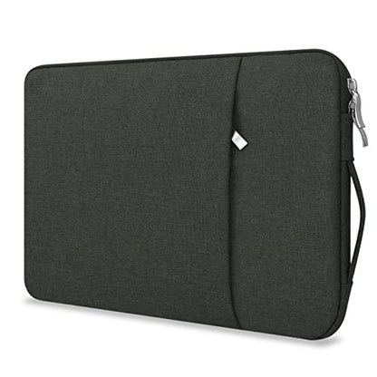 13 Inch Laptop Sleeve Case for MacBook Neo 13'' | Protective with Adjustable Handle Carrying Canvas Bag Accessories for Students Home Office (Black) - color: Black
