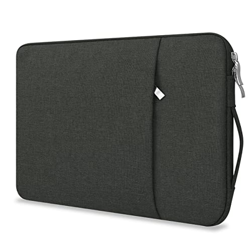 13 Inch Laptop Sleeve Case for MacBook Neo 13'' | Protective with Adjustable Handle Carrying Canvas Bag Accessories for Students Home Office (Black) - color: Black