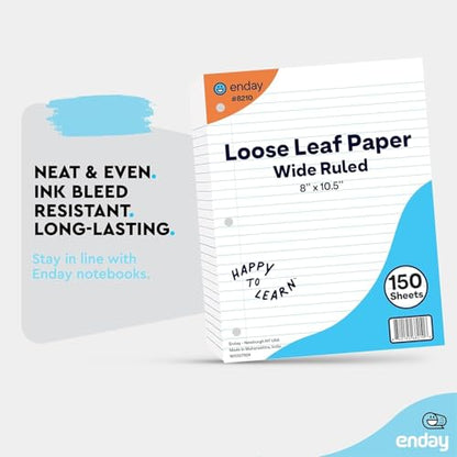 1152 Pack (Pallet) Loose Leaf Paper Bulk, 172800 Sheets, Wide Ruled, 150 Sheets Per Pack, 8 x 10.5", Pallet of Filler Paper, 3 Hole Punched, 4-7 Days Transit - size: Pallet (172K Sheets)