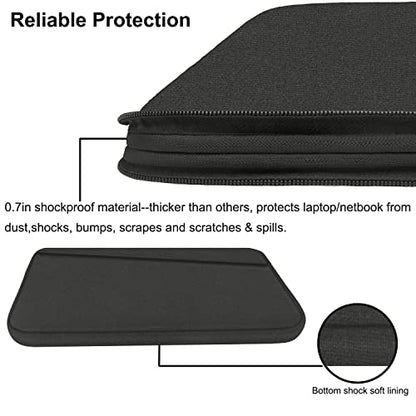 15.6 inch Laptop Case, Durable Computer Carrying Bag Protective Case Briefcase Handbag with Front Pocket, Laptop Sleeve Cover for 15.6 Inch HP, Dell, Lenovo, Asus, Notebook, Grey - color: Grey, size: 15.6 Inch