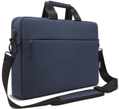 TECOOL Laptop Bag 15 15.6 16 Inch, Waterproof Laptop Case Sleeve Messenger Bag Briefcase with Shoulder Strap for 15 15.6 16 Inch Lenovo HP Dell Acer ASUS Notebook, MacBook Pro 16, Dark Bkue | Messenger Bag Briefcase with Shoulder Strap for 15 15.6 16 Inch