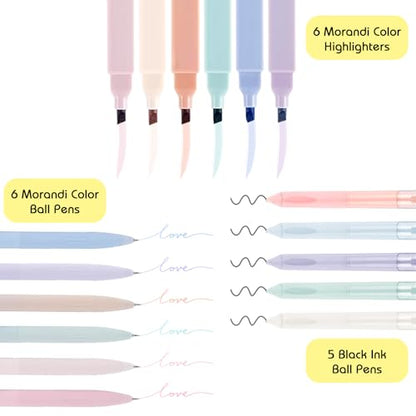 24Pcs Bible Study Supplies Journal Kit Book Annotation Kit Aesthetic Pastel Highlights Pens Tabs Bookmarks Bags for Women Teens School Accessories Cute Colorful Bible Highlighters Pens No Bleed - color: Ab-24pcs bible study supplies journal kit