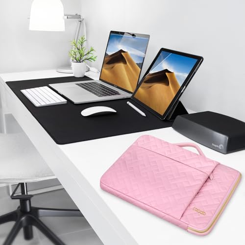 Lacdo 360° Protective Laptop Sleeve Case for 13 inch New MacBook Air M5 A3449 (2026), M4 A3240 2025, M3 A3113, M2 A2681, M1 A2337 A2179 A1932 | 13 inch MacBook Neo A18 Pro A3404 (2026), Sakura Pink - color: Sakura pink, size: New MacBook Air/Neo/Pro 13 In