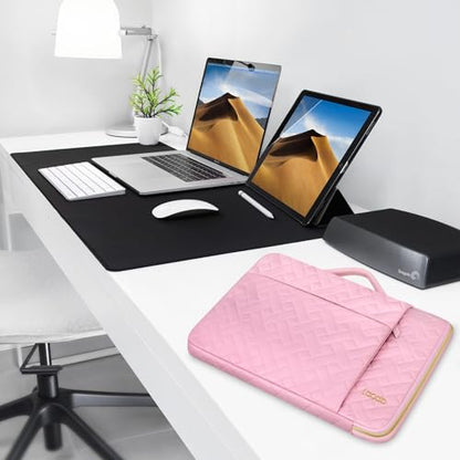 Lacdo 360° Protective Laptop Sleeve Case for 13 inch New MacBook Air M5 A3449 (2026), M4 A3240 2025, M3 A3113, M2 A2681, M1 A2337 A2179 A1932 | 13 inch MacBook Neo A18 Pro A3404 (2026), Sakura Pink - color: Sakura pink, size: New MacBook Air/Neo/Pro 13 In