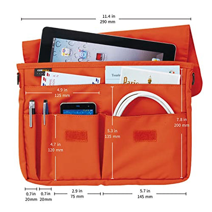 LIHIT LAB Carrying Pouch (Laptop Sleeve), 8.3 x 11.4 Inches, Navy (A7576-11) - color: Navy, size: 8.3" x 11.4"