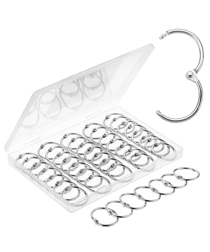 Mr. Pen- Loose Leaf Binder Ring, 50 Pack, 1 Inch | Loose Leaf Binder Book Rings Bulk for Books and Index Cards, Scrapbook, Keychains, School, Home, Office, Silver - color: Silver, size: 1", 50 Pack