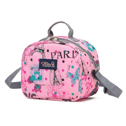 NEW TILAMI Kids Lunch Bag Double Insulated for tilami Rolling Backpack Girls Boys forTravel School Picnic, Romantic Pink - color: Romantic Pink