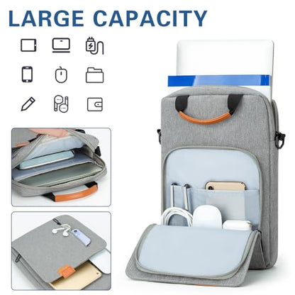 Laptop Sleeve Bag for 14 Inch MacBook Pro/Max M1 M2 M3 M4 M5 A3426 A3427 A3434, Waterproof Protective Lightweight Laptop Computer Cover Bag, Gray - color: Gray, size: 14 Inch
