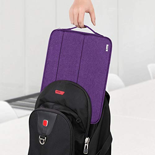 Voova Laptop Sleeve Carrying Case 15.6 16 Inch,Slim Computer Cover Bag Compatible with MacBook Pro 15/16, Dell xps 15,15-16 Inch HP Dell Asus Acer Laptop, Purple - color: Purple, size: 15.6-16 Inch