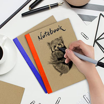 Rosmonde Bulk A5 Kraft Journals, 50 Pack, Wide Ruled, 60 Sheets (120 Pages) | Kraft Notebook, 8 x 5.7", Bulk Journal Notebook A5, Bulk Composition Notebooks, Bulk Small Notebook for School & Travel - size: 50 Pack, style: Kraft Cover