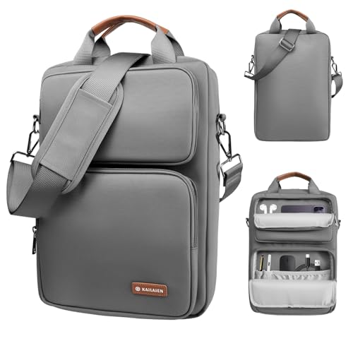 13.3-14 Inch Laptop Sleeve Bag, Laptop Bag for 14'' MacBook Pro M4 2024,14'' MacBook Pro M3&M2&M1 2023/2021, 13.6/13'' New MacBook Air M3/M2 2024/2022,Tab S8 Ultra 14.6",with Shoulder Strap(Gray) - color: Gray, size: 13.3-14 Inch