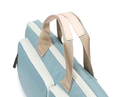 360 Protective Multi-Pockets Laptop Shoulder Bag Sleeve Case, Briefcase for 15.6 & 16 Inch Laptops (Light Blue) - color: Light Blue, size: 15 inch-15.6 inch