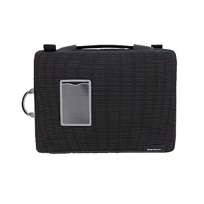 Brenthaven Tred Horizontal Sleeve with Pouch Fits 11 Inch Chromebooks,Laptops,Tablets for K-12 Students, Teachers and Kids–Black,Durable,Rugged Protection from Impact and Compression