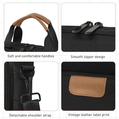 9-11 Inch Tablet Sleeve Bag, Padded Protective Travel Carrying Case for iPad A16 2025, iPad Air M4 11-inch 2026 M3 M2, iPad Pro M5/M4 11 inch, iPad 10/9/8/7th, Galaxy Tab A9+/S9/S8 11" - color: Black, size: 9-11 Inch