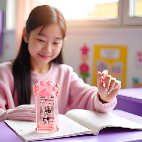 Pink Cute Cat Paw Pencil Sharpener Kawaii School Supplies Student Prize Kids Gift Kawaii Pencil Sharpener Cat Schools Supplies for Girls Cat Lovers Office School Home Writing and Correction Supplies