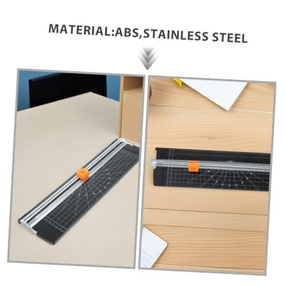 Ipetboom 2pcs Foldable Paper Cutter Portable Desktop Trimmer with Protective Blade Cover for Crafting Scrapbooking Cardstock Labels Photos Compact and Space-Saving Design