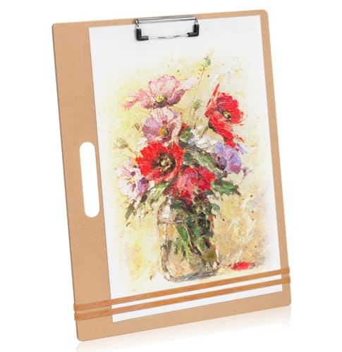 13" x 17" Artist Sketch Board with Handle - Portable Drawing Board, Large Clipboard for Painting and Drawing, Art Supplies for Adults by TX Liteart - size: 13"x17", 1 Pack