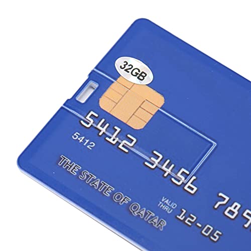 Card U Disk, Simple Unique USB Flash Drive 32GB Computer External Student Office Creative Portable Storage Card Shape U Disc,for Computer Laptop Desktop