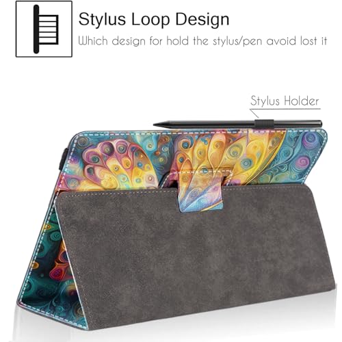 Universal 10 10.1 Inch Android Tablet Case,Slim Folding Stand Cover for All 9"-10.5" Touchscreen Tablet Case with Stylus Pen Holder,Butterfly 09 - color: Butterfly 09