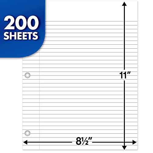 Mead Economical Filler Paper, College Ruled, 11 x 8-1/2, 200 Sheets - size: Pack of 1, style: 200 Sheets